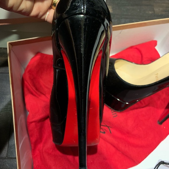 Black platform heels christian louboutin - Picture 3 of 7